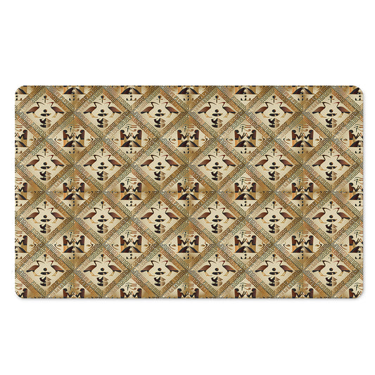 Egyptian Hieroglyphs Pattern Print Polyester Doormat