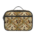Egyptian Hieroglyphs Pattern Print Portable Lunch Bag