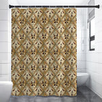 Egyptian Hieroglyphs Pattern Print Premium Shower Curtain