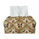 Egyptian Hieroglyphs Pattern Print Rectangle Tissue Box Cover