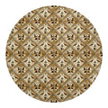 Egyptian Hieroglyphs Pattern Print Round Blanket