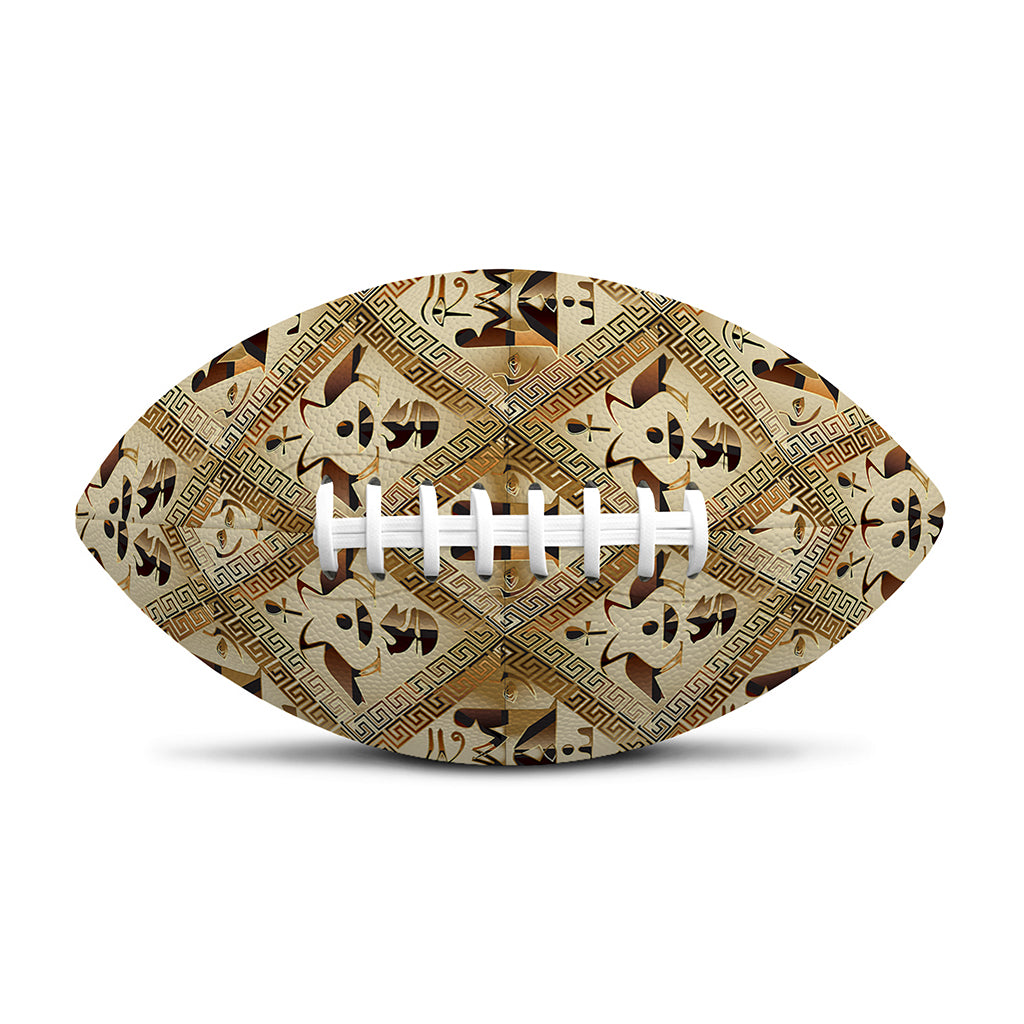 Egyptian Hieroglyphs Pattern Print Rugby Ball