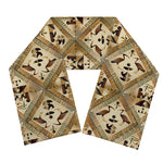 Egyptian Hieroglyphs Pattern Print Scarf