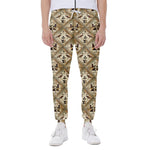 Egyptian Hieroglyphs Pattern Print Scuba Joggers