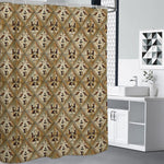 Egyptian Hieroglyphs Pattern Print Shower Curtain
