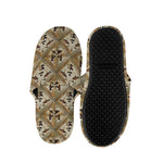 Egyptian Hieroglyphs Pattern Print Slippers