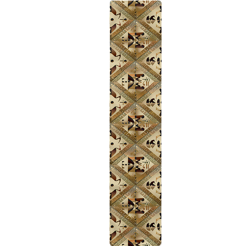 Egyptian Hieroglyphs Pattern Print Table Runner