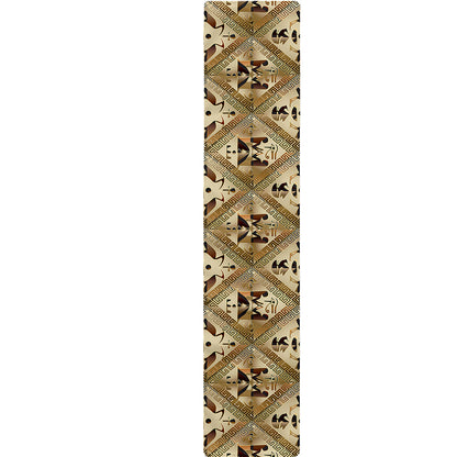 Egyptian Hieroglyphs Pattern Print Table Runner
