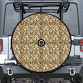 Egyptian Hieroglyphs Pattern Print Tire Cover With Camera Hole