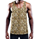 Egyptian Hieroglyphs Pattern Print Training Tank Top
