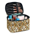 Egyptian Hieroglyphs Pattern Print Travel Makeup Bag