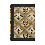 Egyptian Hieroglyphs Pattern Print Trifold Wallet