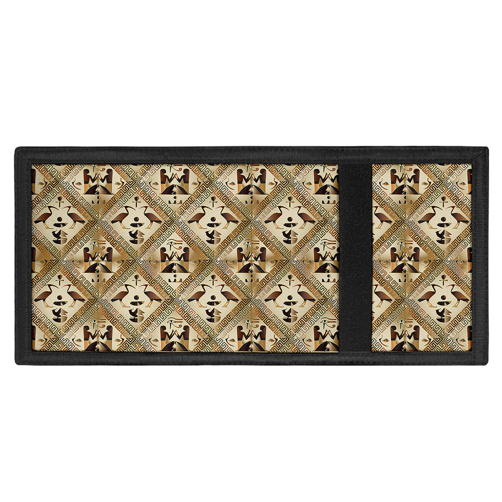 Egyptian Hieroglyphs Pattern Print Trifold Wallet