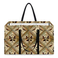 Egyptian Hieroglyphs Pattern Print Utility Tote Bag
