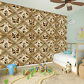 Egyptian Hieroglyphs Pattern Print Wall Sticker