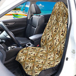 Egyptian Hieroglyphs Pattern Print Waterproof Car Seat Cover