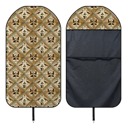 Egyptian Hieroglyphs Pattern Print Waterproof Car Seat Cover