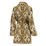 Egyptian Hieroglyphs Pattern Print Women's Bathrobe