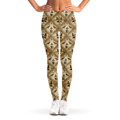 Egyptian Hieroglyphs Pattern Print Women's Leggings