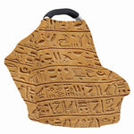 Egyptian Hieroglyphs Print Baby Seat Cover