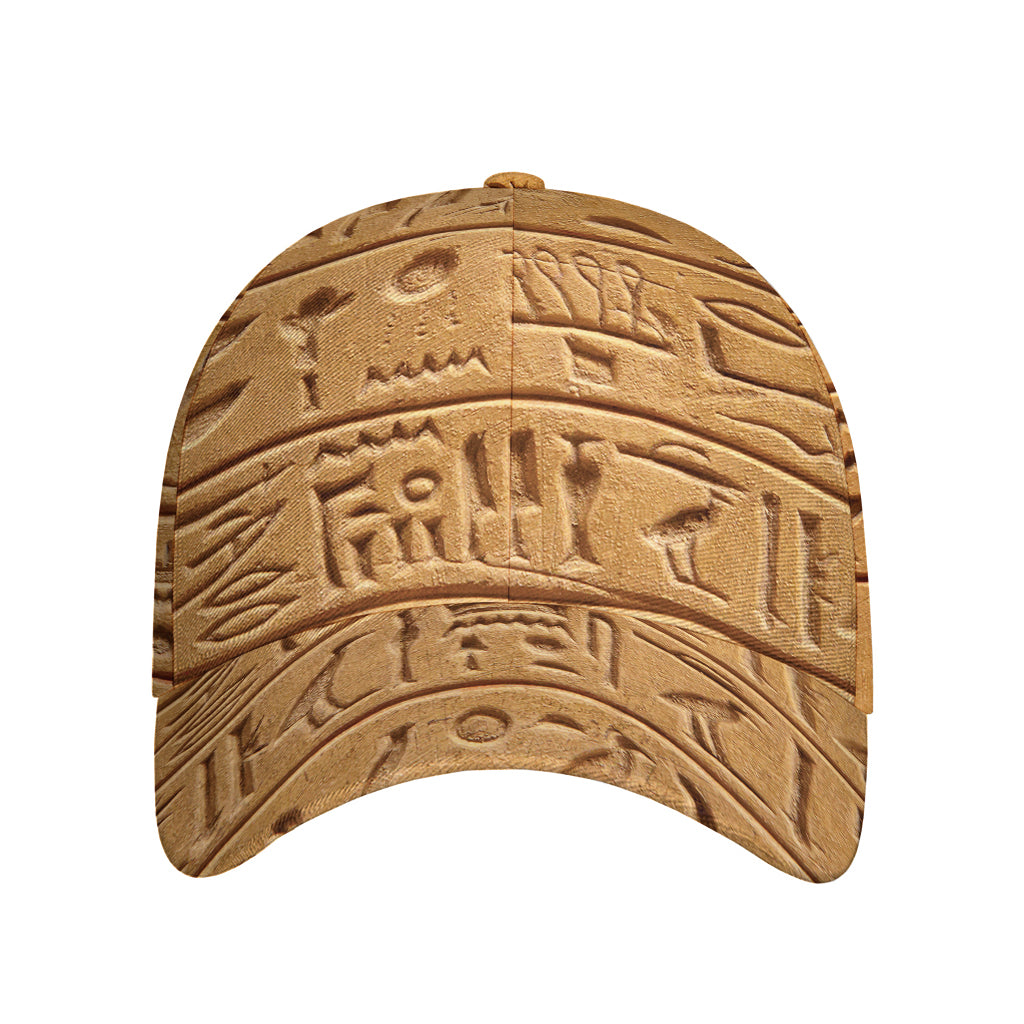 Egyptian Hieroglyphs Print Baseball Cap