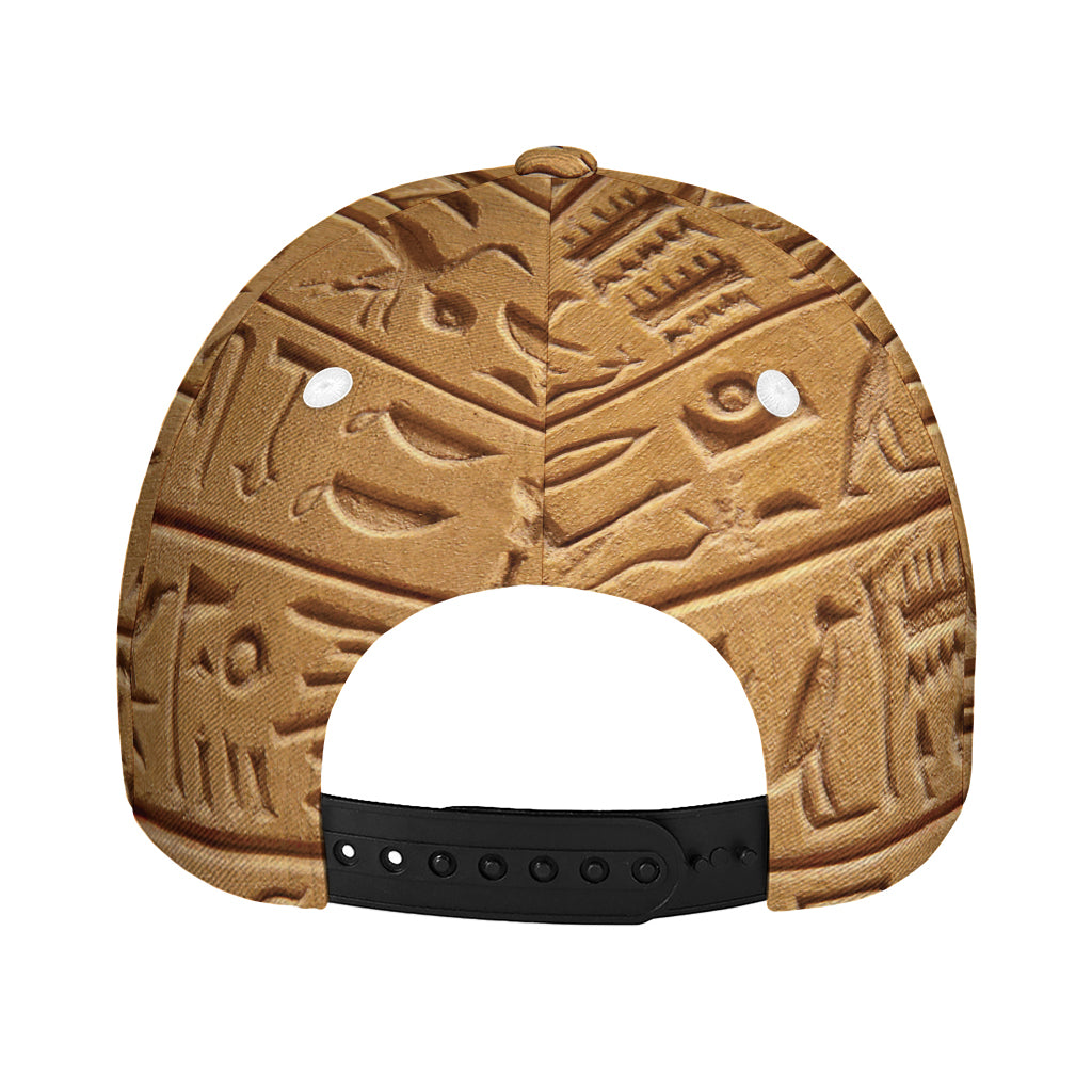 Egyptian Hieroglyphs Print Baseball Cap