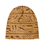 Egyptian Hieroglyphs Print Beanie