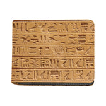 Egyptian Hieroglyphs Print Bifold Wallet