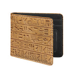 Egyptian Hieroglyphs Print Bifold Wallet