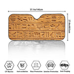 Egyptian Hieroglyphs Print Car Windshield Sun Shade