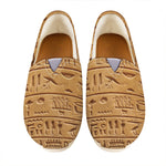 Egyptian Hieroglyphs Print Casual Shoes