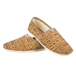 Egyptian Hieroglyphs Print Casual Shoes