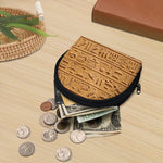 Egyptian Hieroglyphs Print Coin Purse