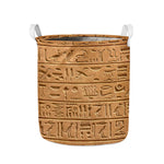 Egyptian Hieroglyphs Print Collapsible Laundry Basket