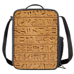 Egyptian Hieroglyphs Print Crossbody Lunch Bag