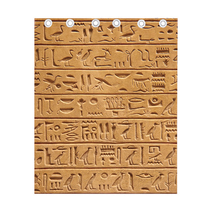 Egyptian Hieroglyphs Print Curtain