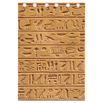 Egyptian Hieroglyphs Print Curtain
