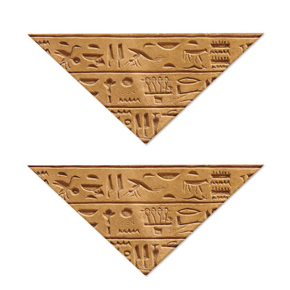 Egyptian Hieroglyphs Print Dog Bandana