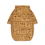 Egyptian Hieroglyphs Print Dog Zip Up Hoodie