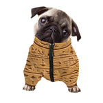 Egyptian Hieroglyphs Print Dog Zip Up Jacket