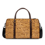 Egyptian Hieroglyphs Print Duffle Bag