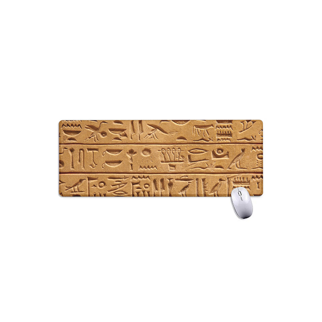 Egyptian Hieroglyphs Print Extended Mouse Pad