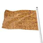 Egyptian Hieroglyphs Print Flag
