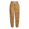 Egyptian Hieroglyphs Print Fleece Lined Knit Pants