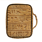 Egyptian Hieroglyphs Print Front Pocket Bible Bag
