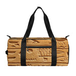 Egyptian Hieroglyphs Print Gym Bag
