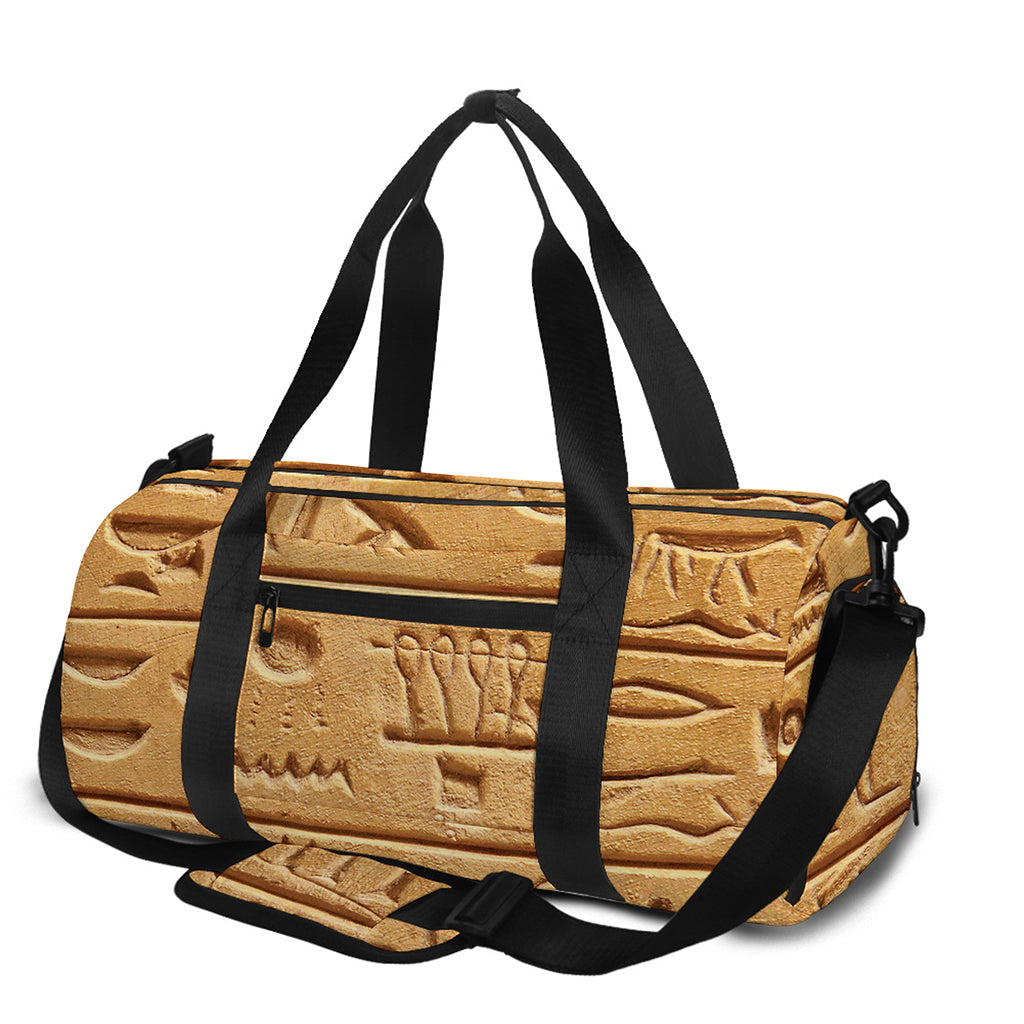 Egyptian Hieroglyphs Print Gym Bag