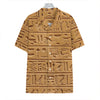 Egyptian Hieroglyphs Print Hawaiian Shirt