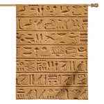 Egyptian Hieroglyphs Print House Flag