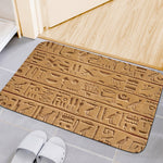 Egyptian Hieroglyphs Print Indoor Door Mat
